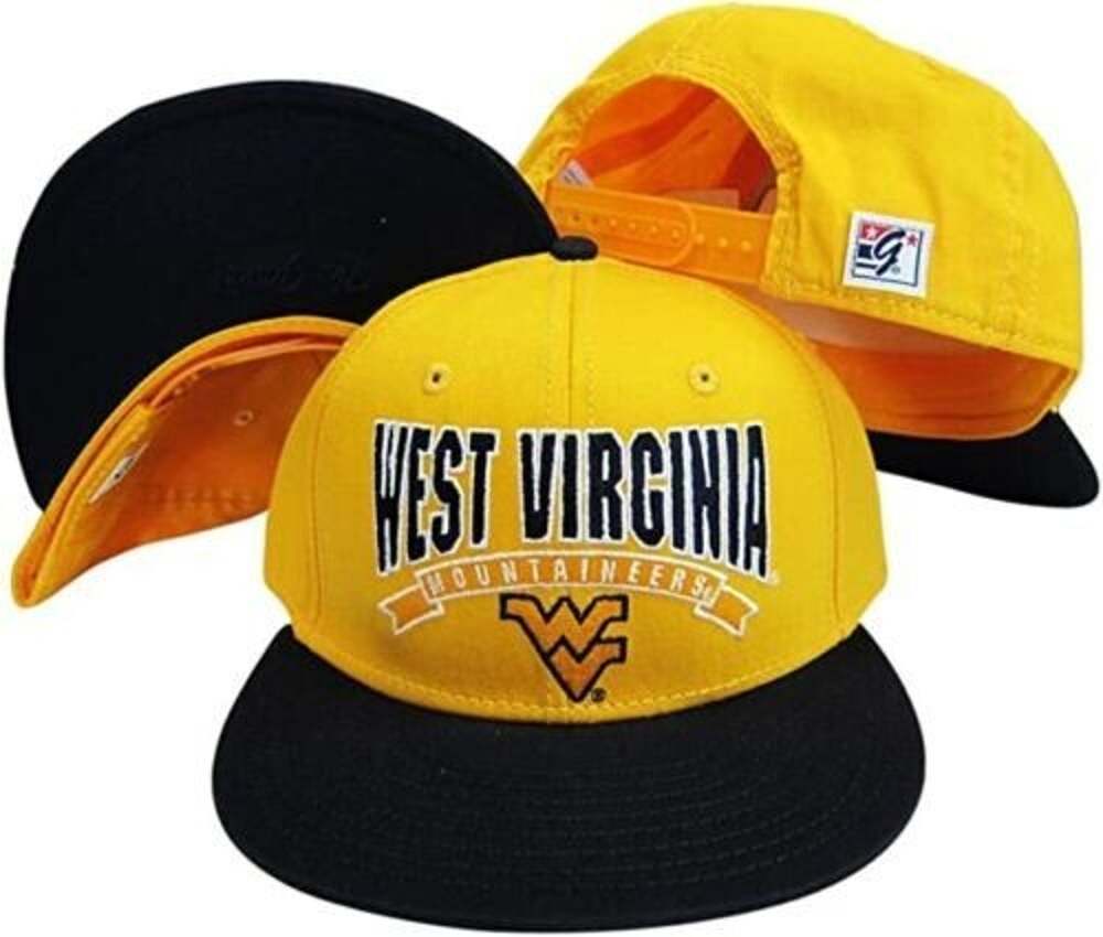 The Game Vintage Pennant West Virginia Mountaineers Snapback Hat / Cap